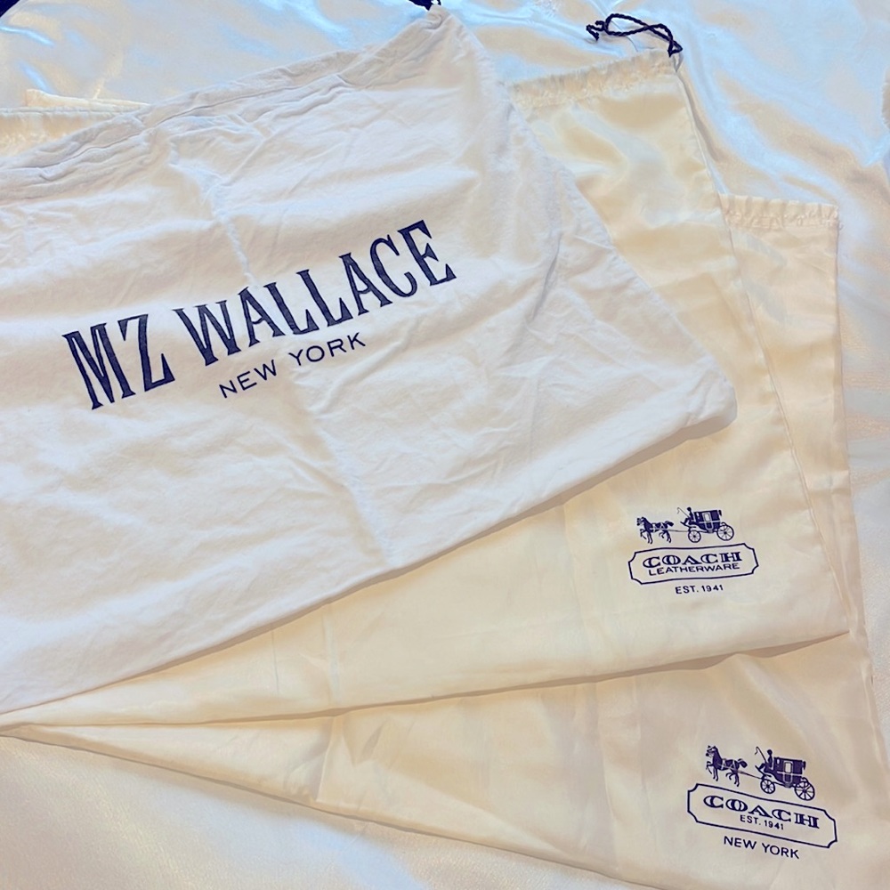 Two coach storage bags with MZ Wallace free duffel bag
